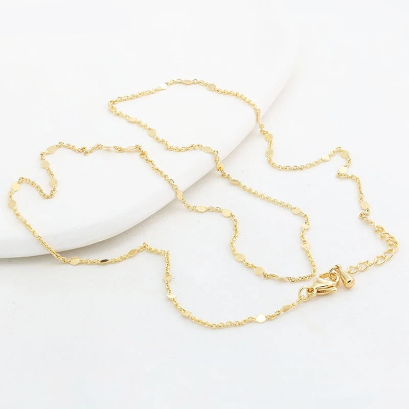 Women's Necklace Chain 14K Gold Plated
