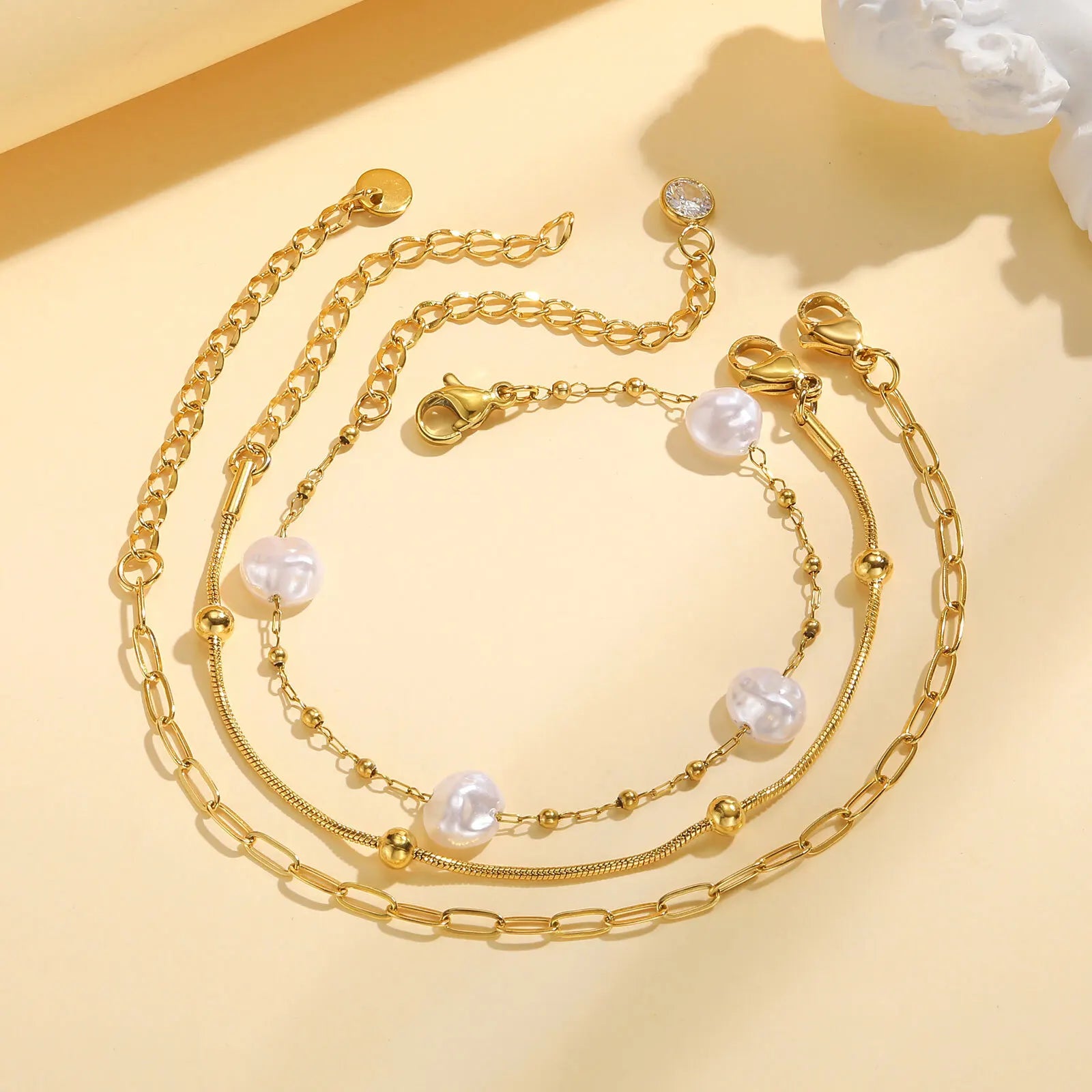Steel Chain Bracelets For Women