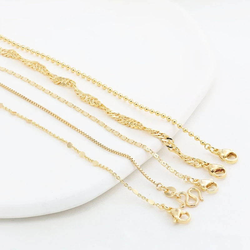 Women's Necklace Chain 14K Gold Plated