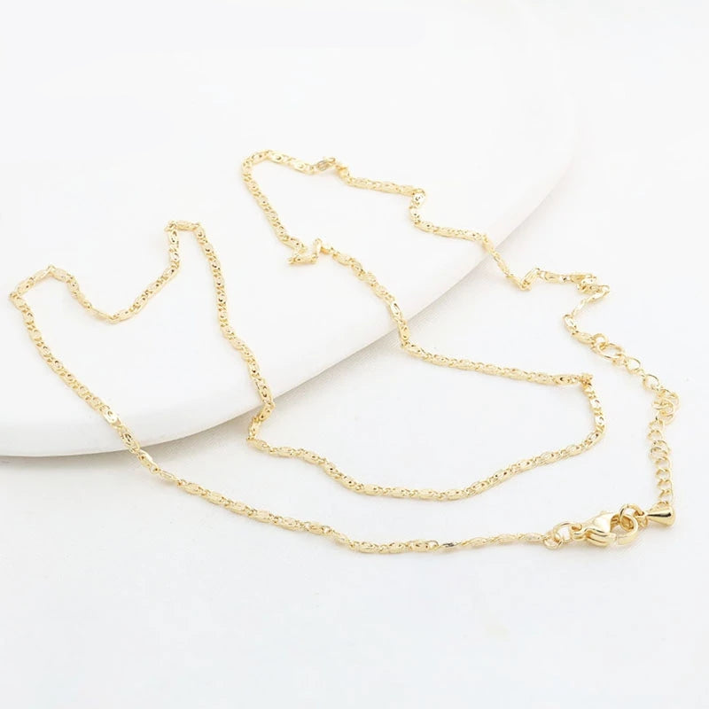 Women's Necklace Chain 14K Gold Plated