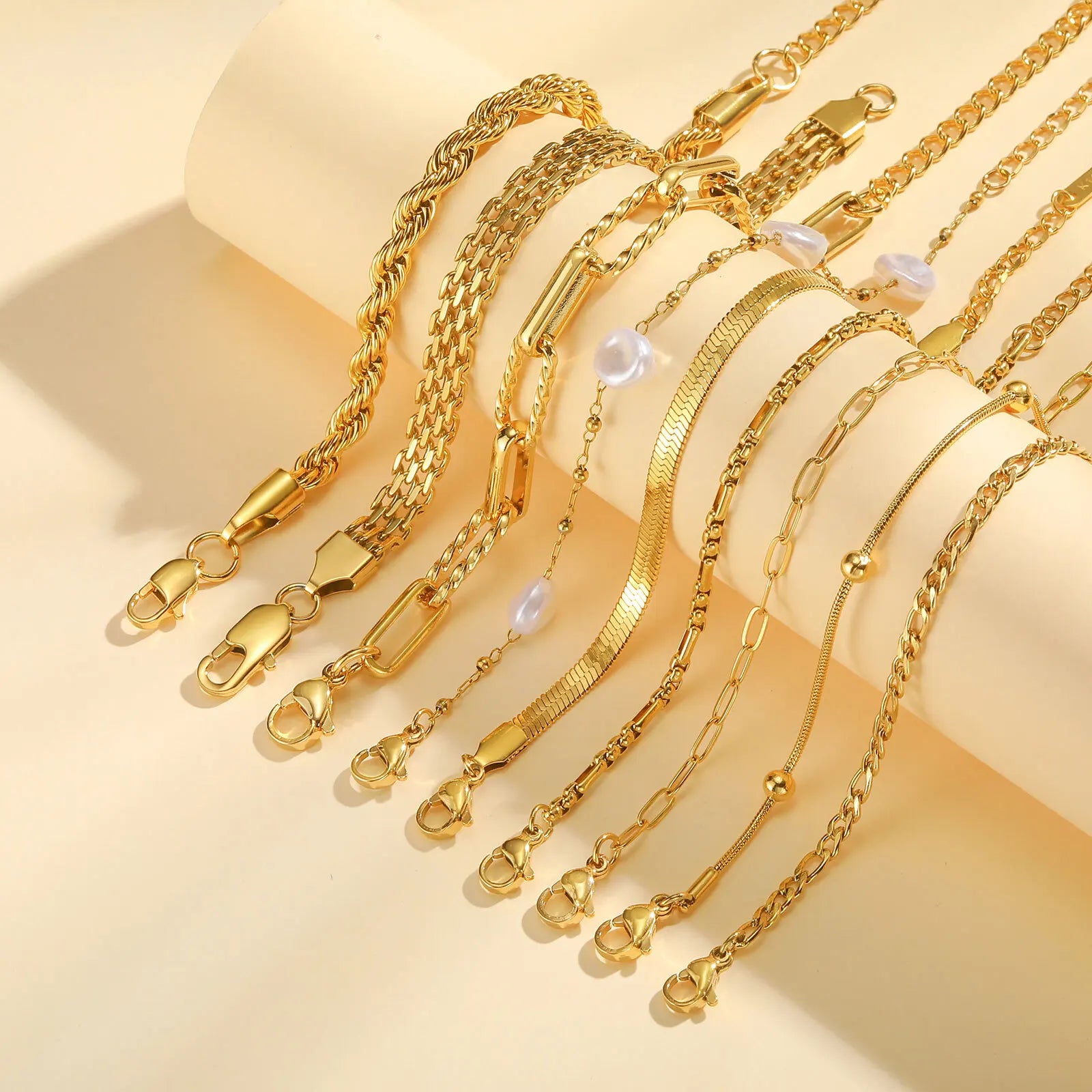 Steel Chain Bracelets For Women